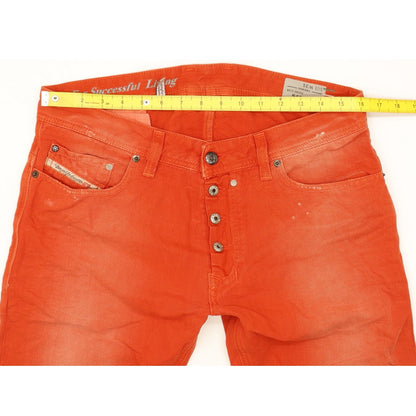 Diesel Safado Men Red Straight Slim Jeans W32 L33