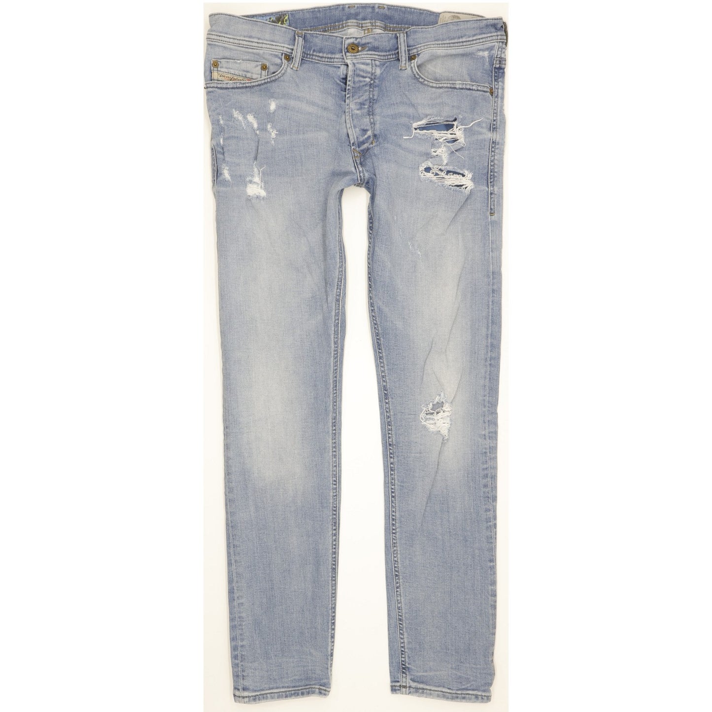 Diesel Tepphar Men Blue Tapered Slim Stretch Jeans W33 L31