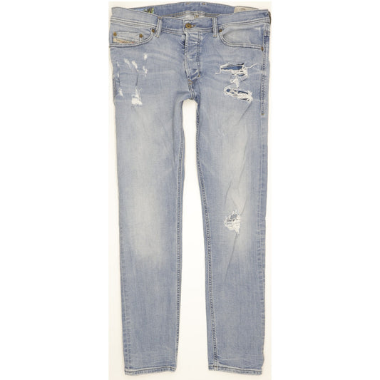 Diesel Tepphar Men Blue Tapered Slim Stretch Jeans W33 L31