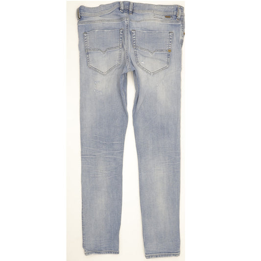 Diesel Tepphar Men Blue Tapered Slim Stretch Jeans W33 L31