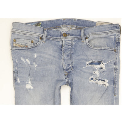Diesel Tepphar Men Blue Tapered Slim Stretch Jeans W33 L31