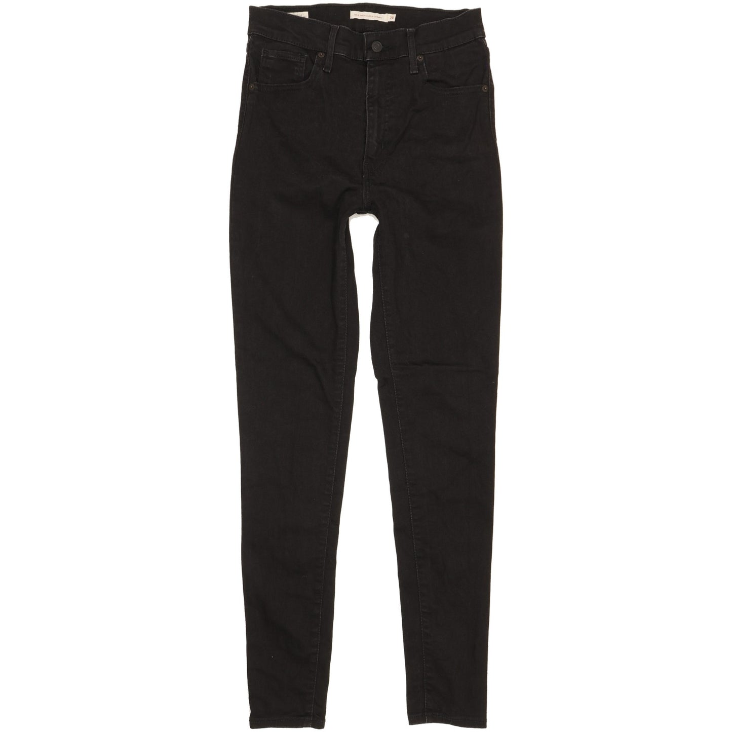 Levi's Mile Black Skinny Slim Stretch Jeans High Waisted W28 L31