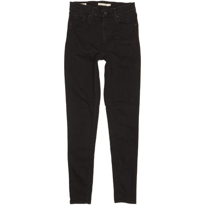 Levi's Mile Black Skinny Slim Stretch Jeans High Waisted W28 L31