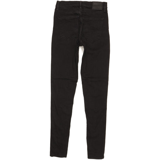 Levi's Mile Black Skinny Slim Stretch Jeans High Waisted W28 L31