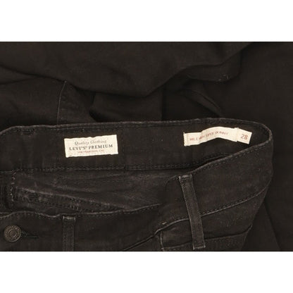 Levi's Mile Black Skinny Slim Stretch Jeans High Waisted W28 L31