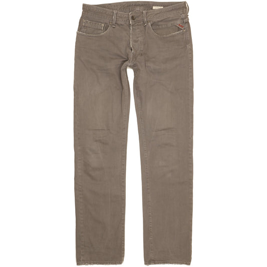 Replay Lenaldo Men Grey Straight Regular Jeans W33 L34