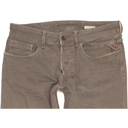 Replay Lenaldo Men Grey Straight Regular Jeans W33 L34