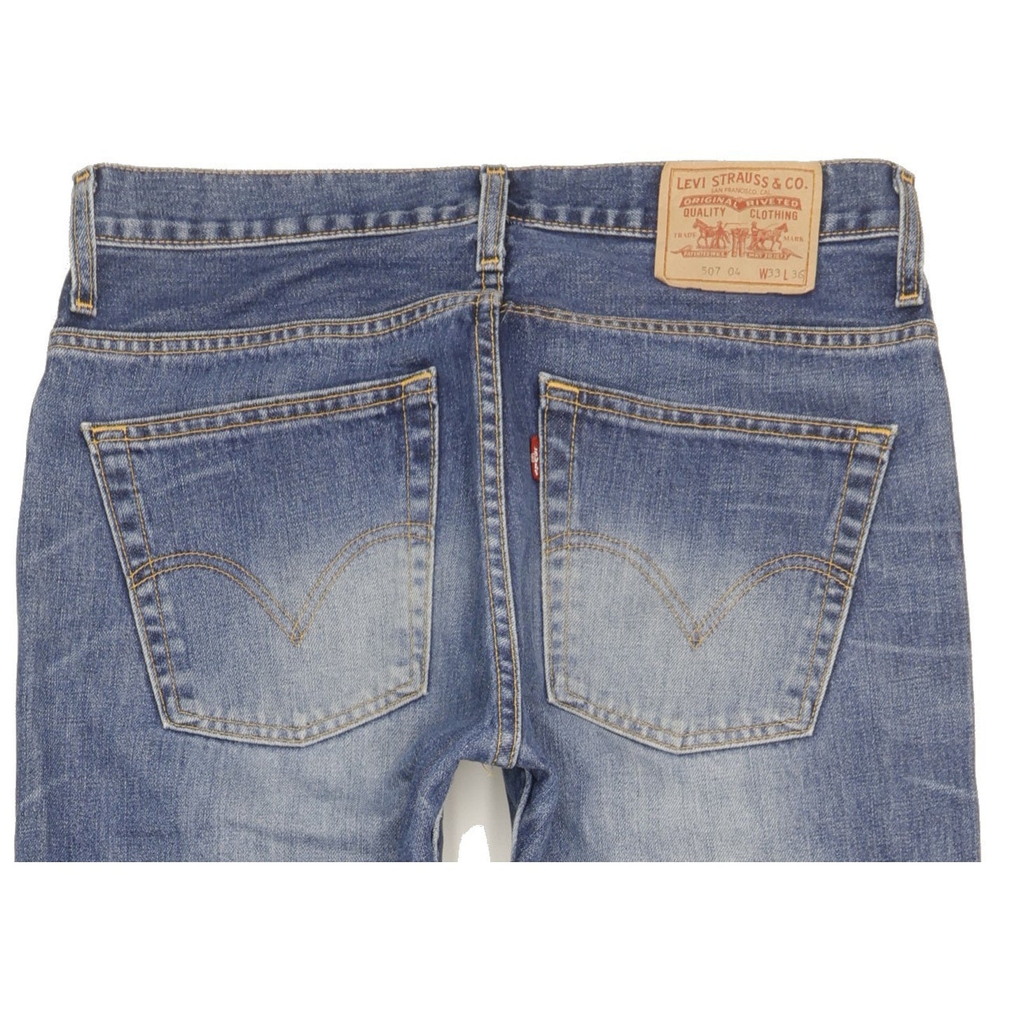 Levi's 507 Men Blue Bootcut Regular Jeans W33 L35