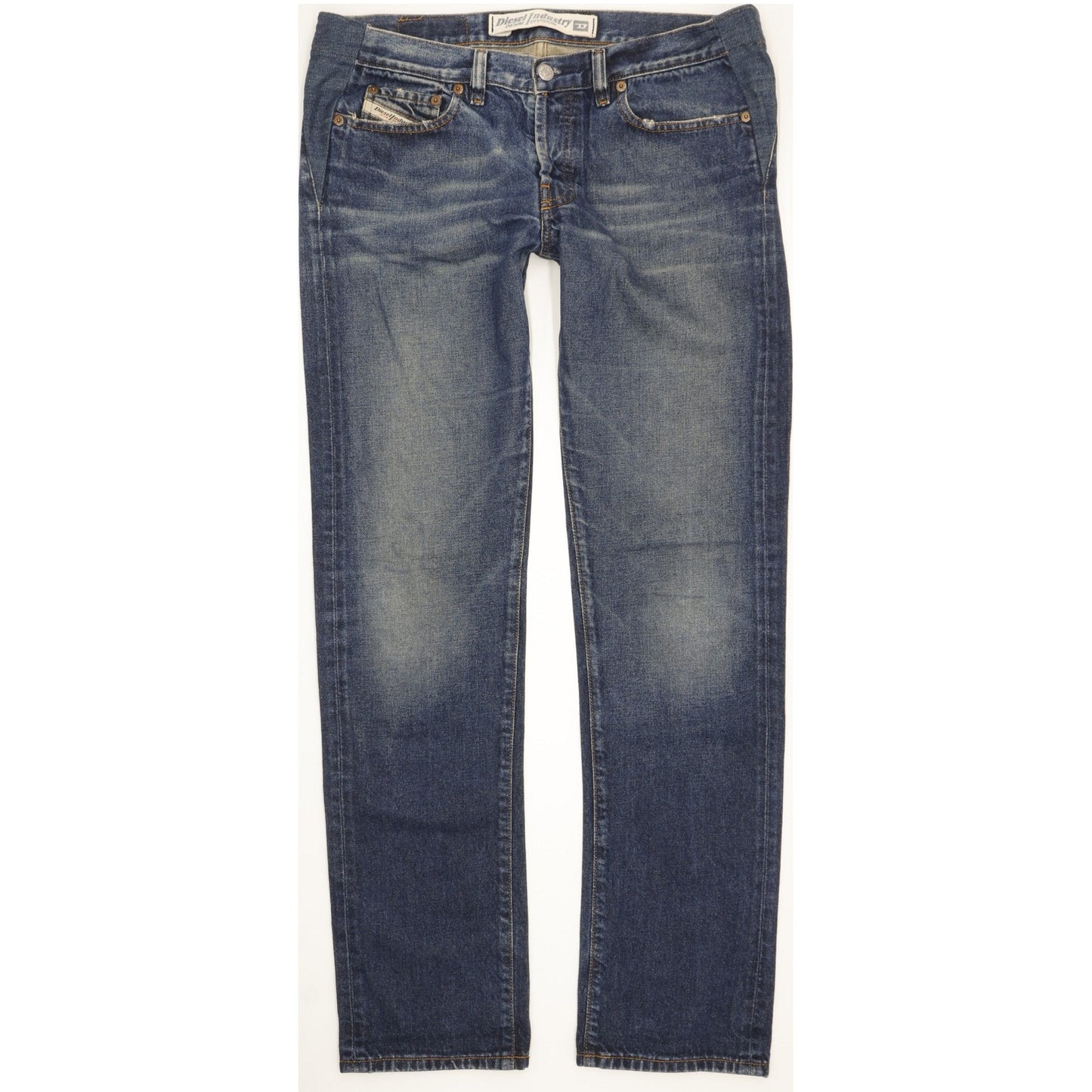 Diesel Zerox Men Blue Straight Slim Jeans W33 L34