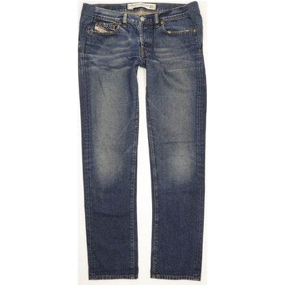 Diesel Zerox Men Blue Straight Slim Jeans W33 L34