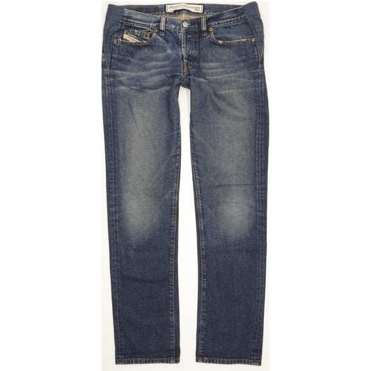 Diesel Zerox Men Blue Straight Slim Jeans W33 L34