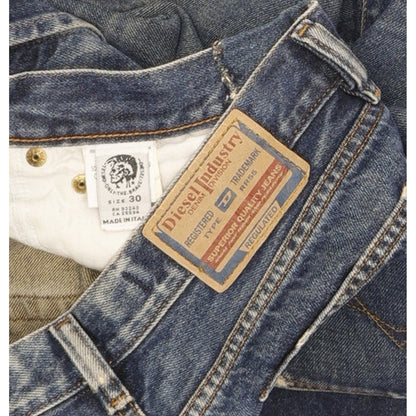 Diesel Zerox Men Blue Straight Slim Jeans W33 L34