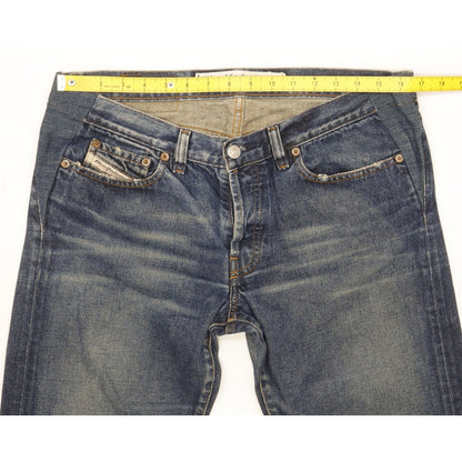 Diesel Zerox Men Blue Straight Slim Jeans W33 L34