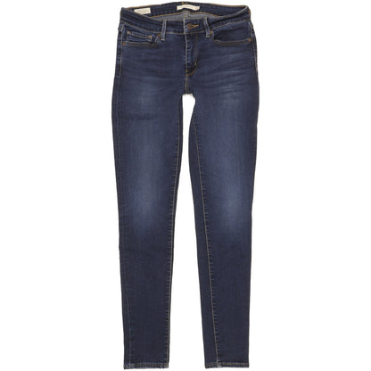 Levi's 711 Women Blue Skinny Slim Stretch Jeans W28 L32