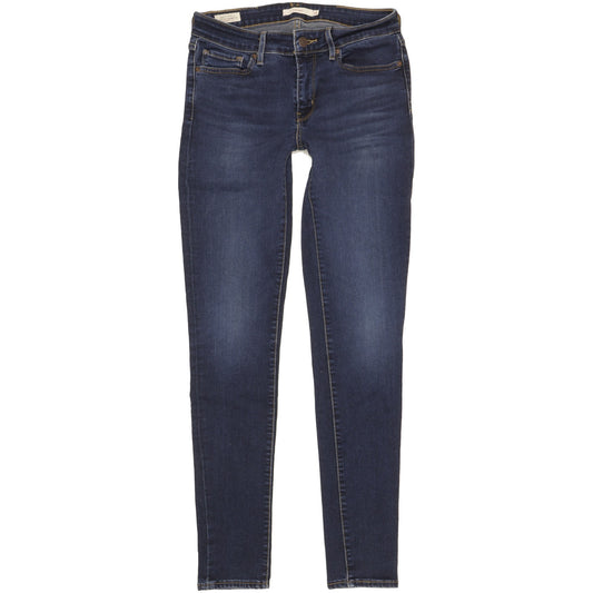 Levi's 711 Women Blue Skinny Slim Stretch Jeans W28 L32