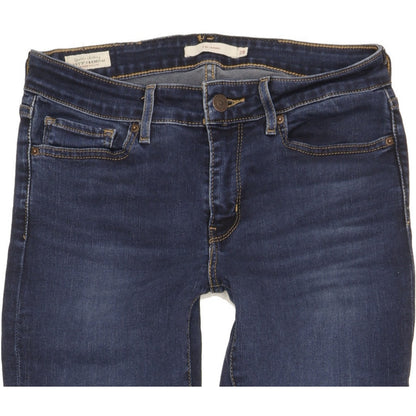 Levi's 711 Women Blue Skinny Slim Stretch Jeans W28 L32