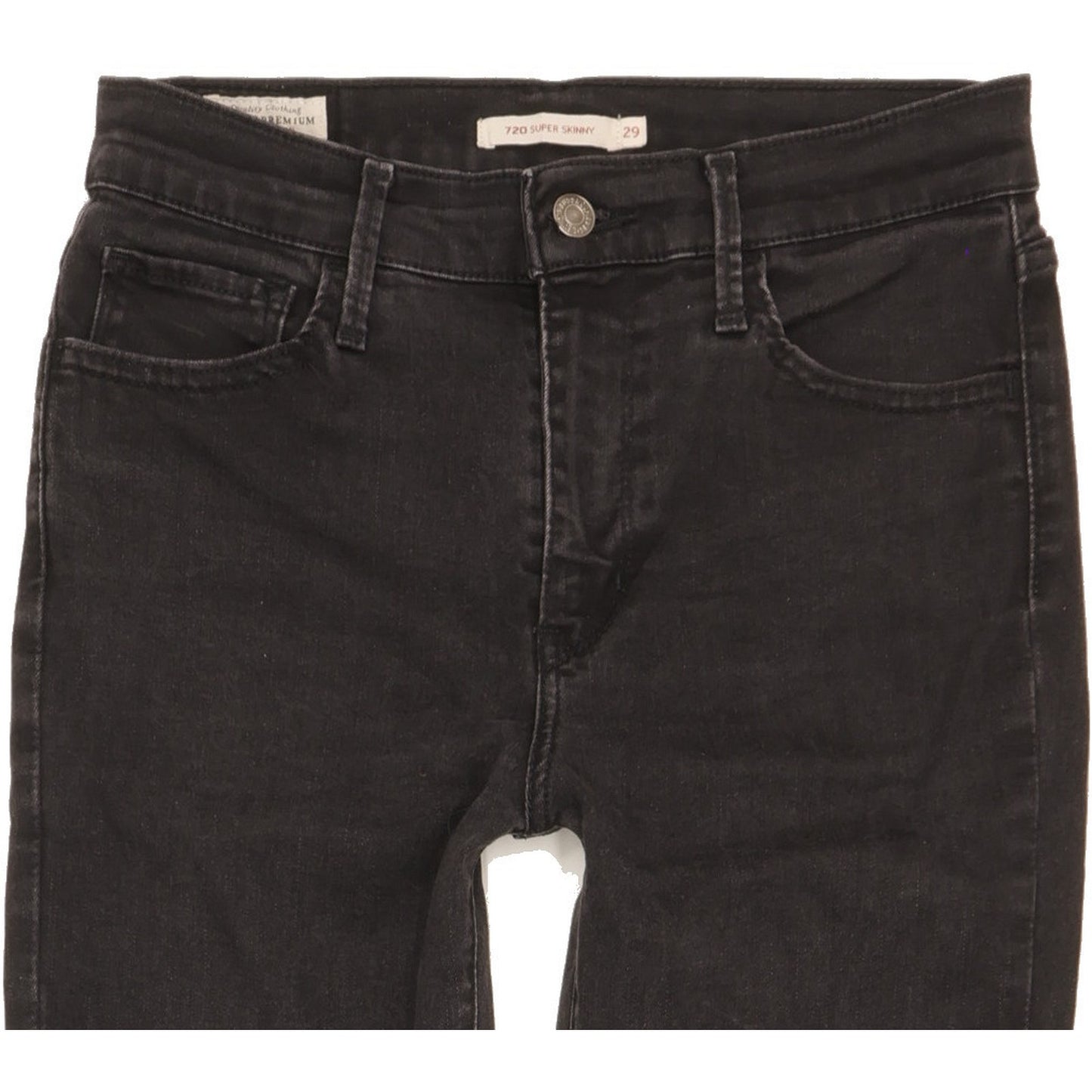 Levi's 720 Women Black Skinny Slim Stretch Jeans W29 L29