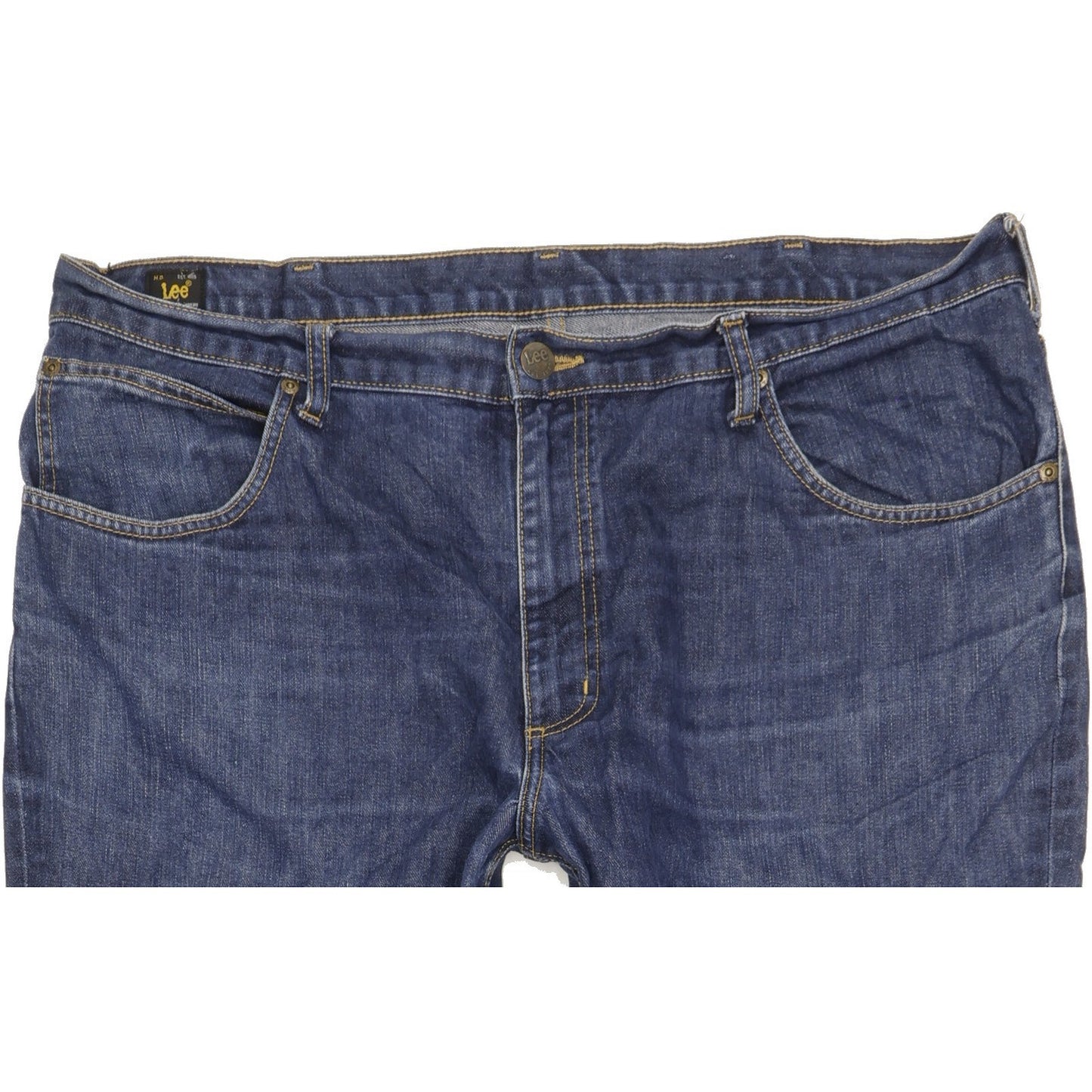 Lee Brooklyn Men Blue Straight Regular Jeans W42 L28