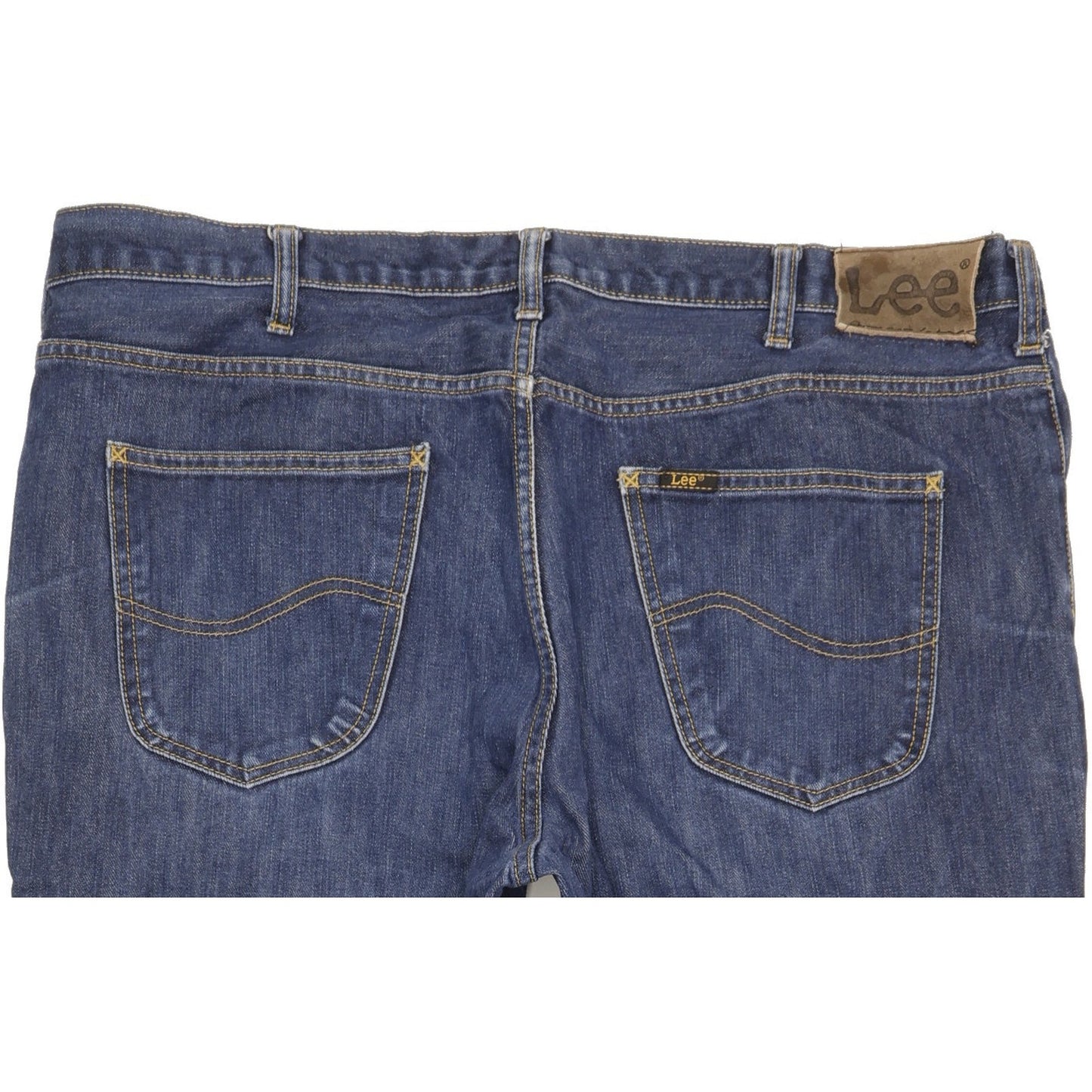 Lee Brooklyn Men Blue Straight Regular Jeans W42 L28