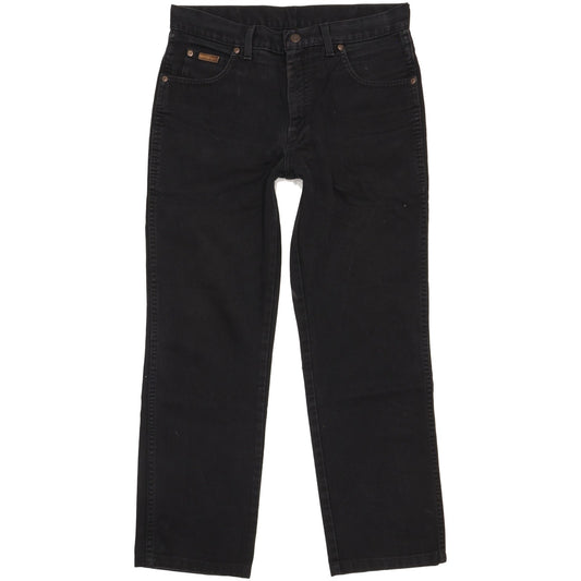 Wrangler Texas Men Black Straight Regular Jeans W33 L29