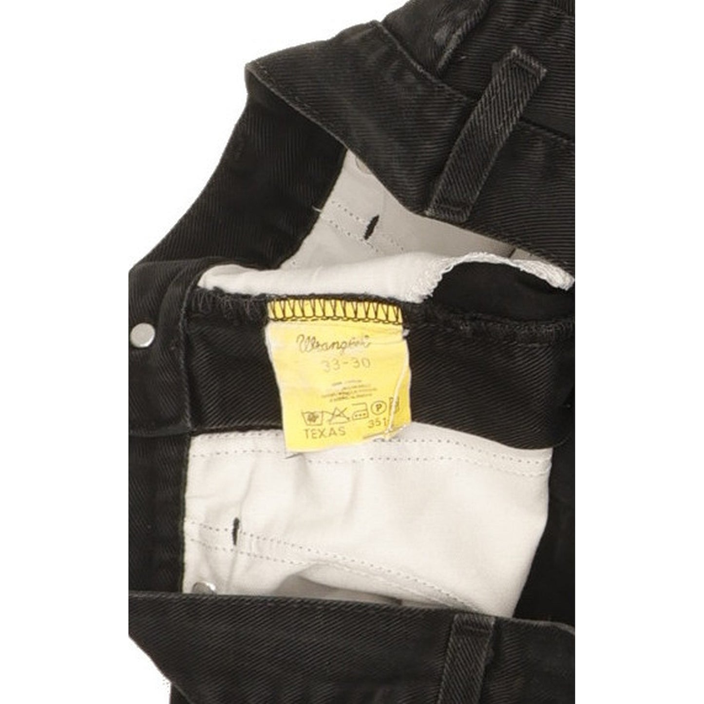 Wrangler Texas Men Black Straight Regular Jeans W33 L29