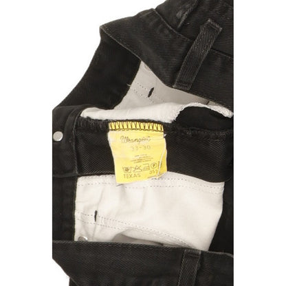 Wrangler Texas Men Black Straight Regular Jeans W33 L29