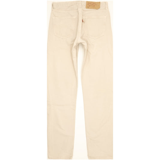 Levi's 501 Made in USA Men Beige Straight Regular Jeans W31 L33