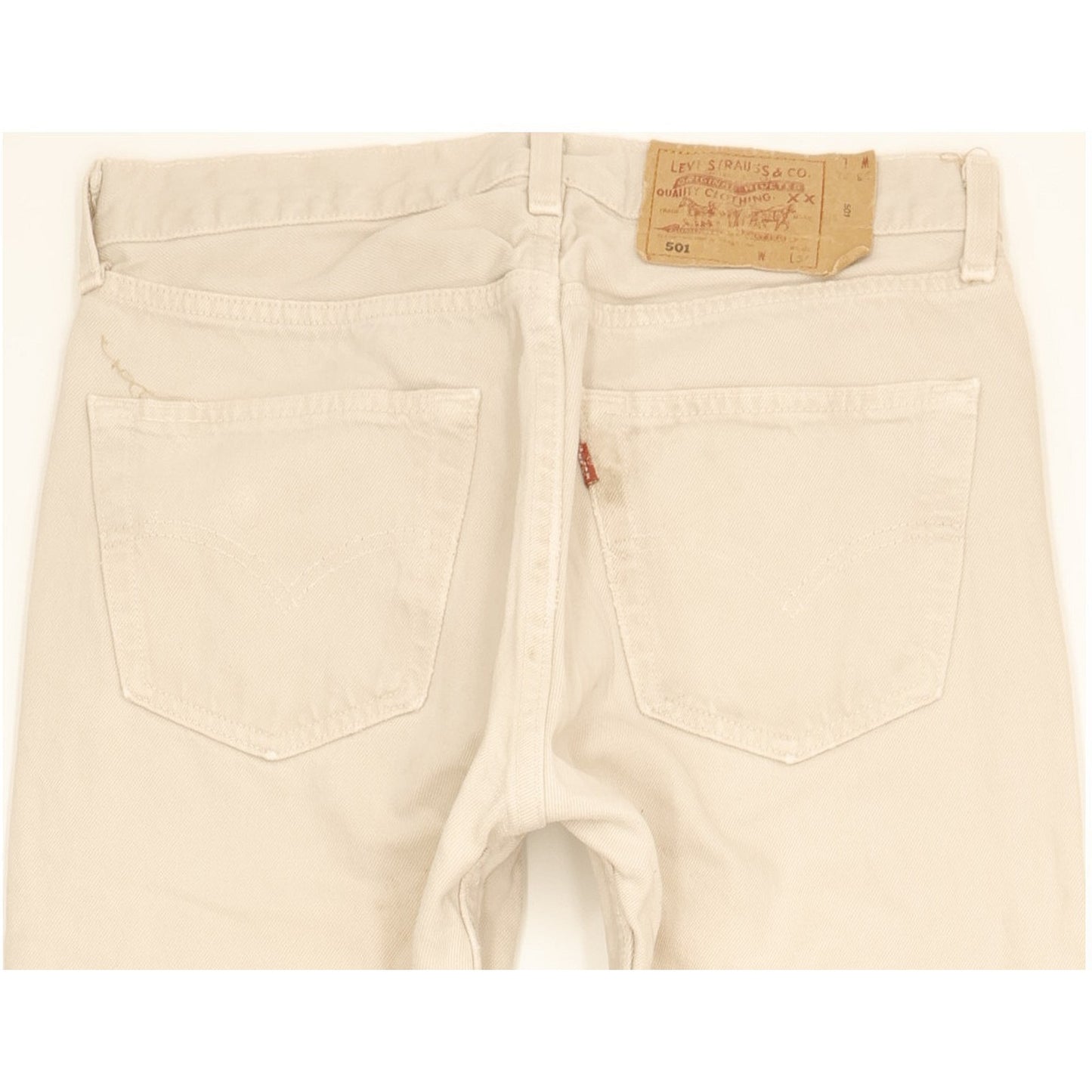Levi's 501 Made in USA Men Beige Straight Regular Jeans W31 L33