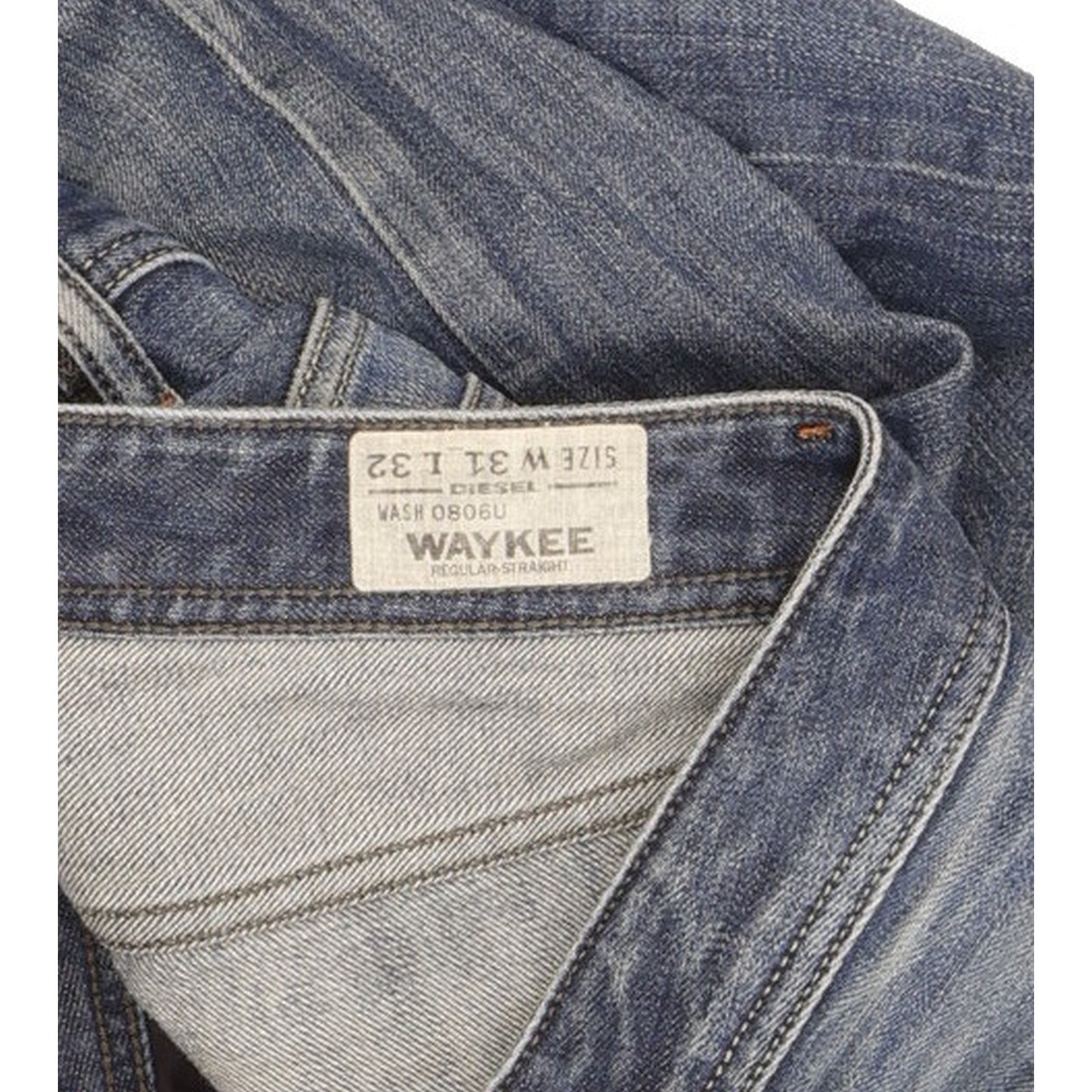 Diesel Waykee Men Blue Straight Regular Jeans W31 L31