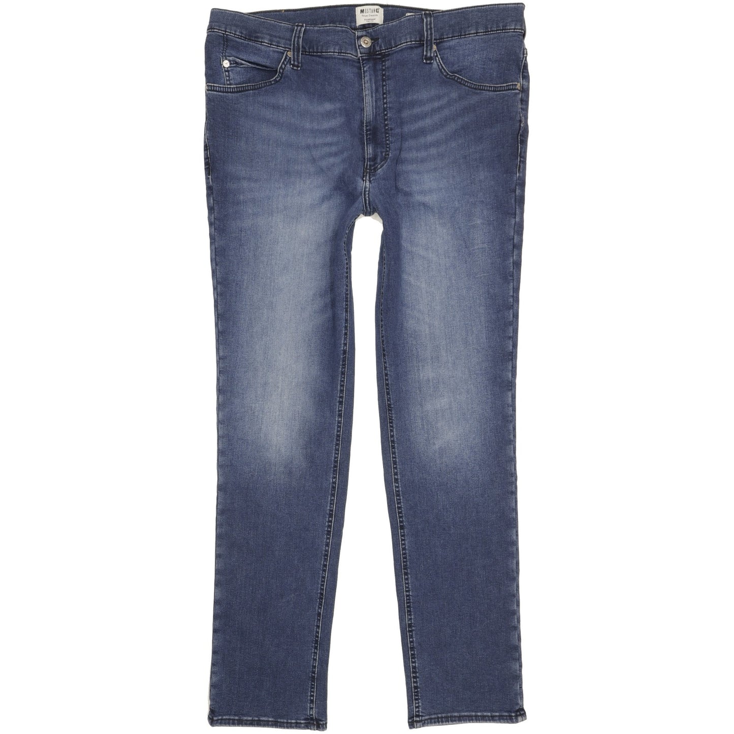 Mustang Tramper Men Blue Tapered Regular Stretch Jeans W38 L32
