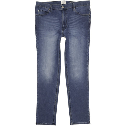 Mustang Tramper Men Blue Tapered Regular Stretch Jeans W38 L32