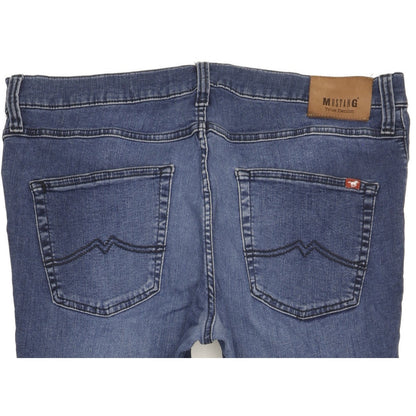 Mustang Tramper Men Blue Tapered Regular Stretch Jeans W38 L32