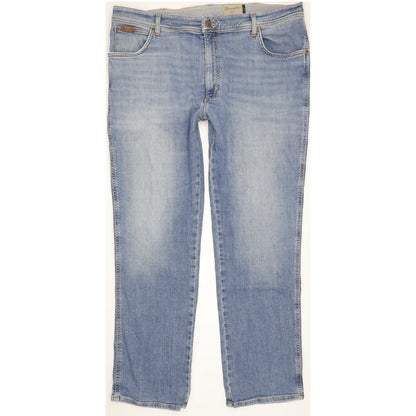 Wrangler Texas Men Blue Straight Regular Stretch Jeans W40 L31