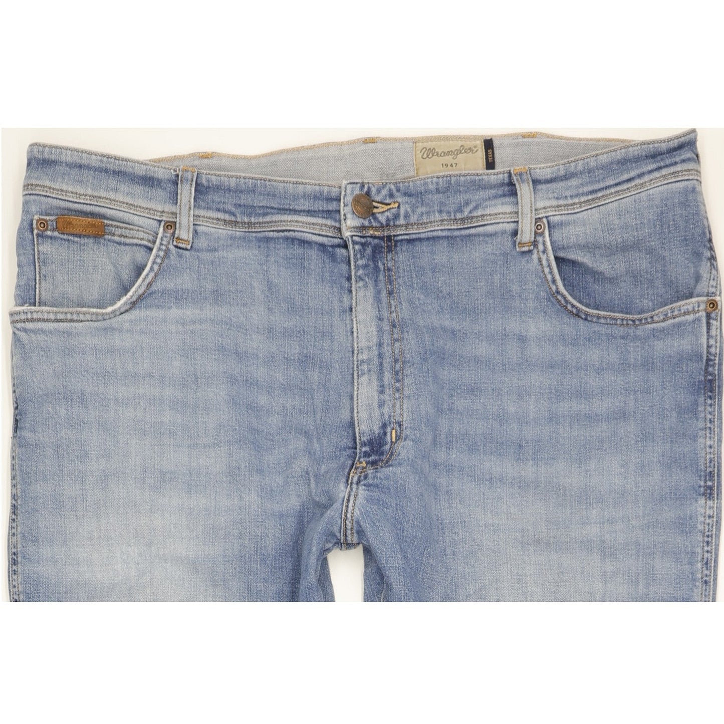 Wrangler Texas Men Blue Straight Regular Stretch Jeans W40 L31