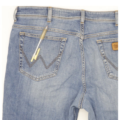Wrangler Texas Men Blue Straight Regular Stretch Jeans W40 L31
