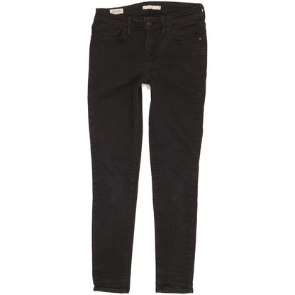 Levi's 711 Women Black Skinny Slim Stretch Jeans W28 L27