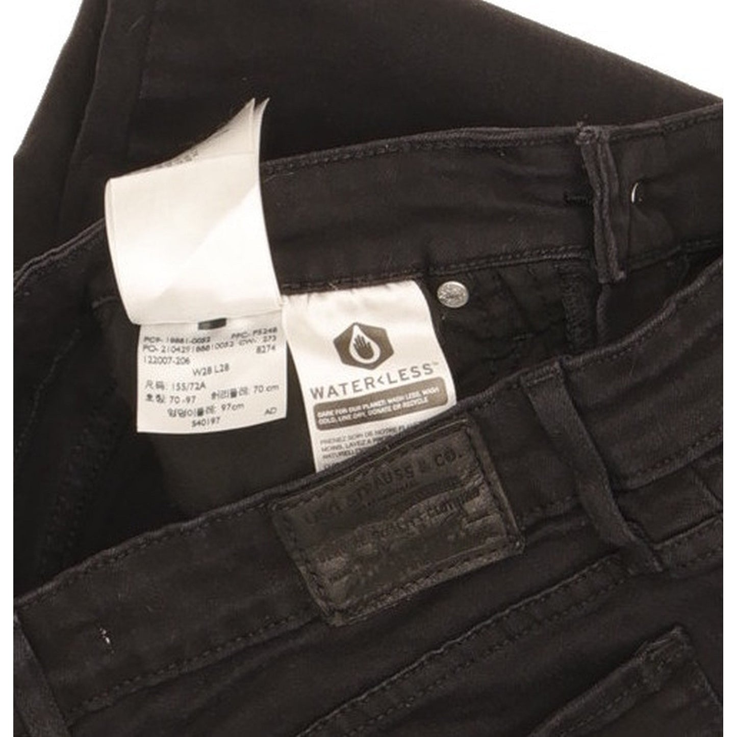 Levi's 711 Women Black Skinny Slim Stretch Jeans W28 L27