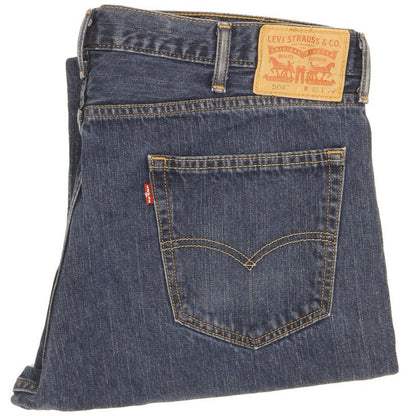Levi's 504 Men Blue Straight Regular Stretch Jeans W40 L27