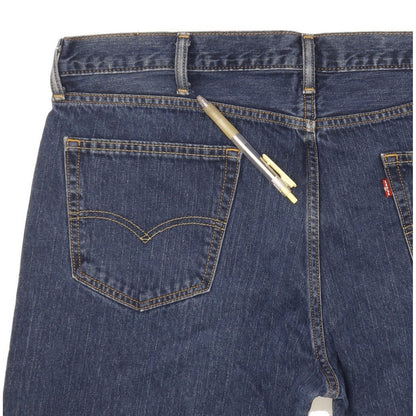 Levi's 504 Men Blue Straight Regular Stretch Jeans W40 L27
