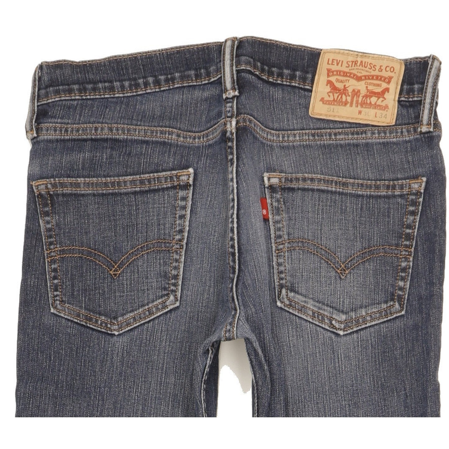 Levi's 511 Men Blue Straight Slim Stretch Jeans W30 L32