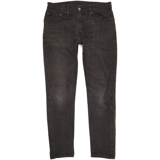 Levi's 512 Men Black Tapered Slim Stretch Jeans W32 L30