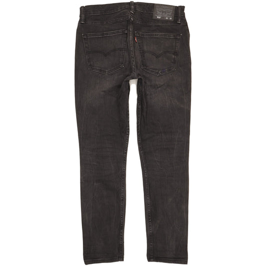 Levi's 512 Men Black Tapered Slim Stretch Jeans W32 L30