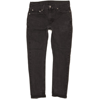 Levi's 510 Men Black Skinny Slim Stretch Jeans W32 L27