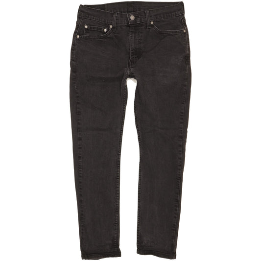 Levi's 510 Men Black Skinny Slim Stretch Jeans W32 L27