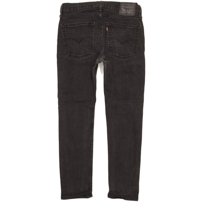 Levi's 510 Men Black Skinny Slim Stretch Jeans W32 L27