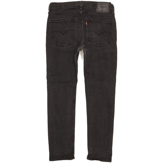 Levi's 510 Men Black Skinny Slim Stretch Jeans W32 L27