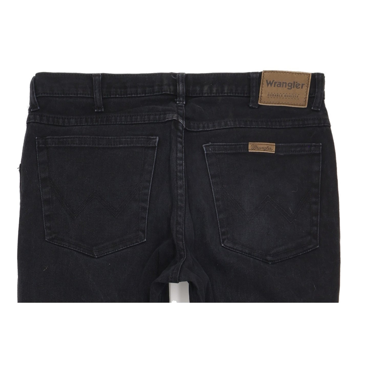 Wrangler Durable Quality Men Black Straight Regular Stretch Jeans W36 L34