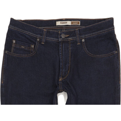 Pioneer Rando Men Blue Straight Regular Stretch Jeans W34 L32