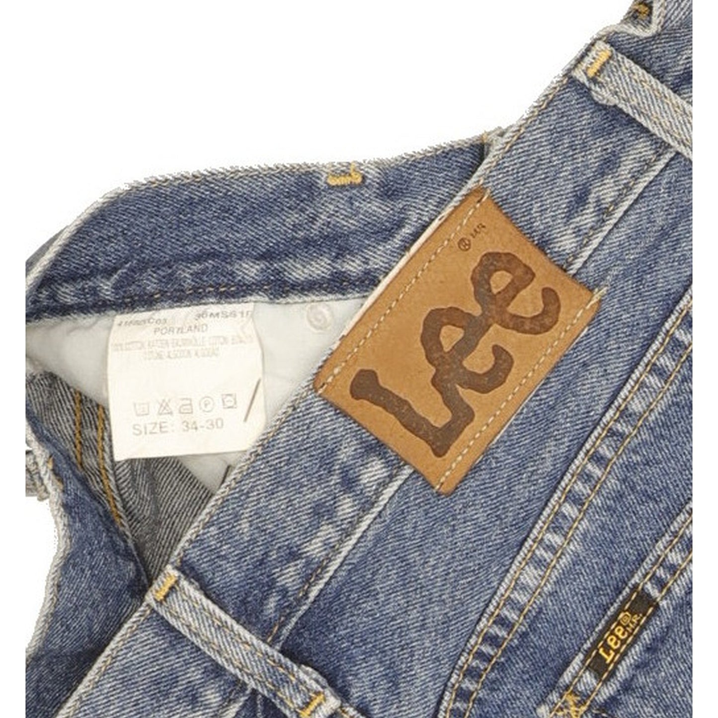 Lee Portland Men Blue Straight Regular Jeans W33 L30