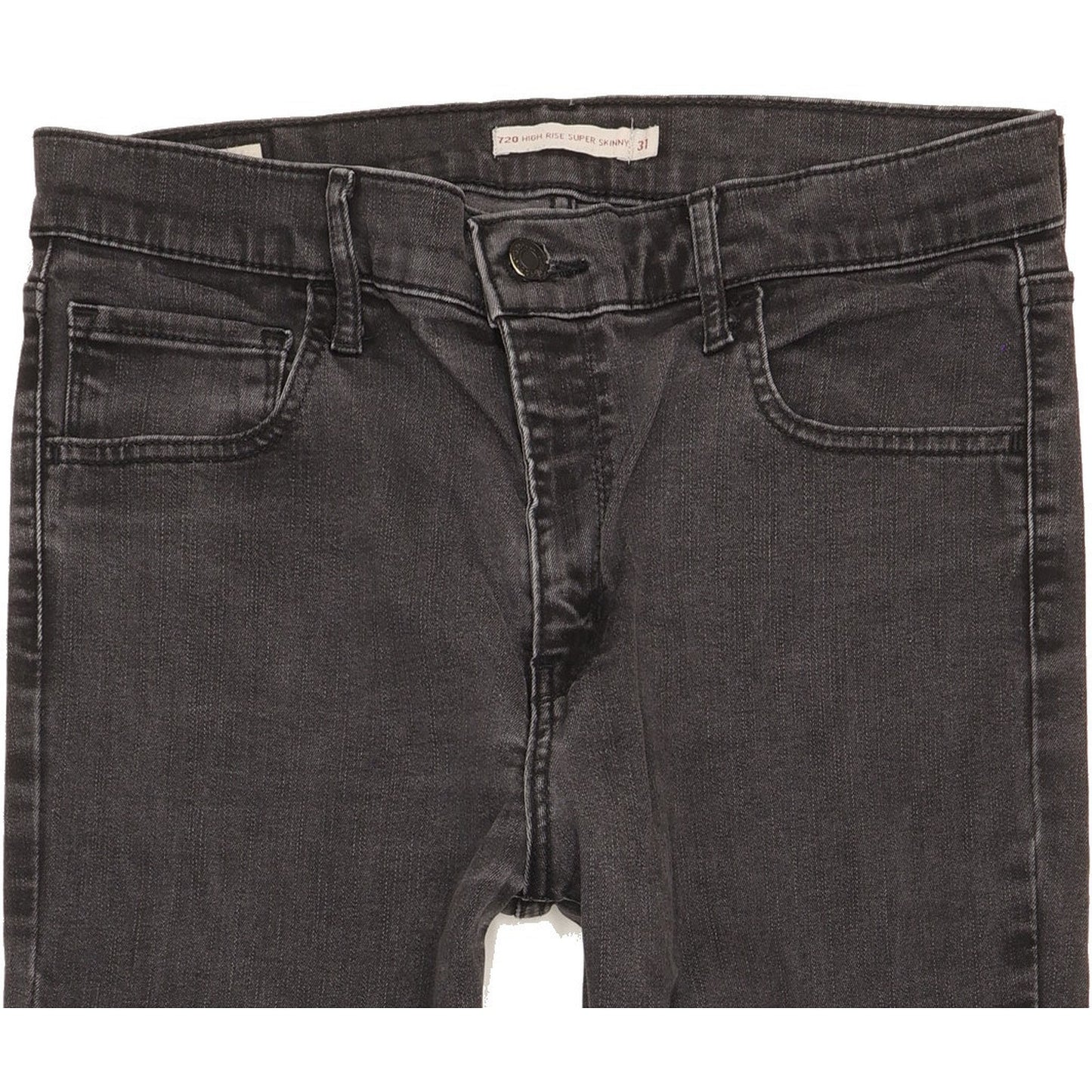 Levi's 720 Black Skinny Slim Stretch Jeans High Waisted W31 L31